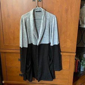 Color block cardigan